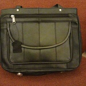 Black Leather Men's Bag